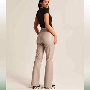 Abercrombie & Fitch curve love Vegan Leather Flare Pants